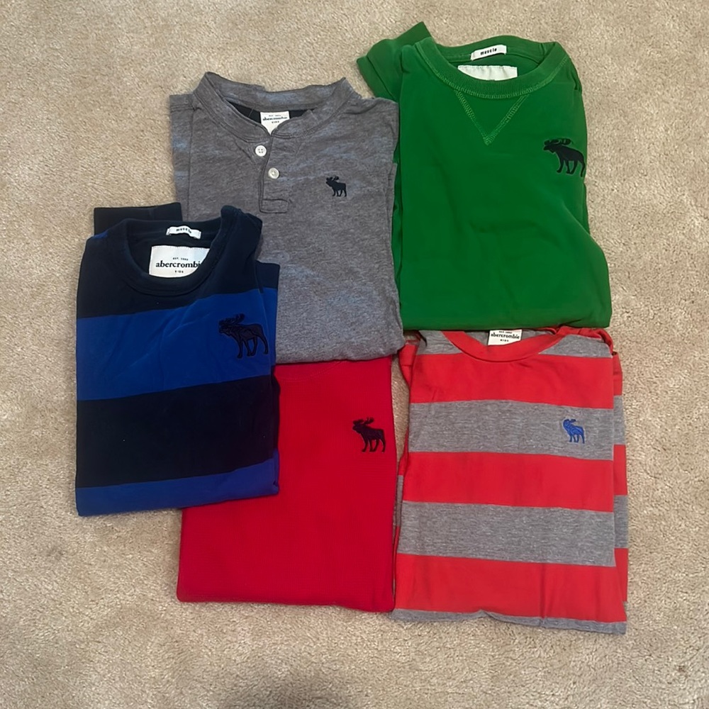 Boys Abercrombie Kids long sleeve muscle tshirts. Size XL